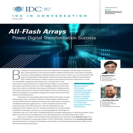 All-Flash Arrays Power Digital Transformation