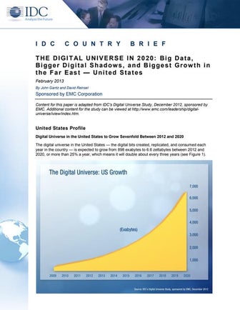 The Digital Universe in 2020 - United States