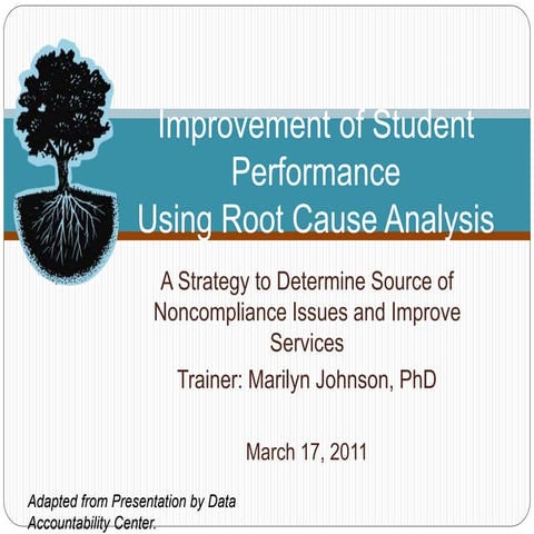 Improvement by Using Root Cause Analysis