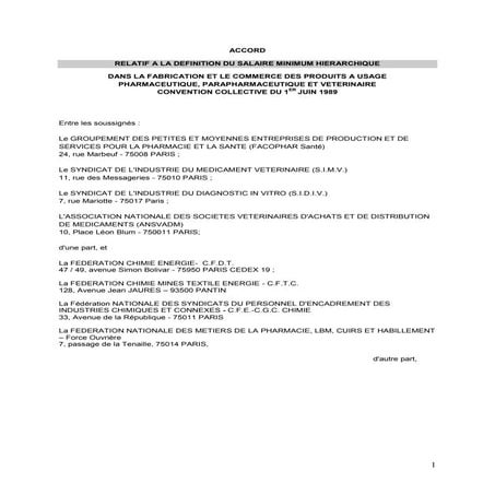 Idcc 1555 accord salaires smh