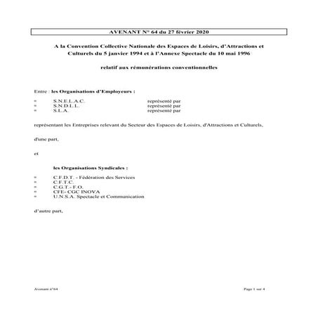 Idcc 1790 avenant salaires