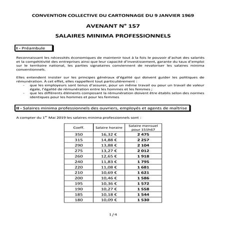 Idcc 489 avenant salaires smp