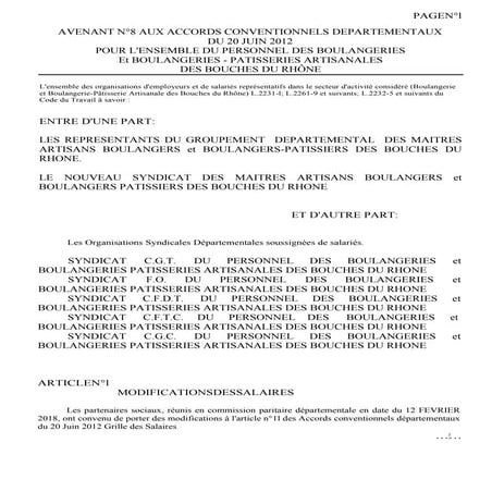 Idcc 843 avenant salaires bouches du rhone