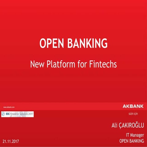 Idc finansal 2017 open banking