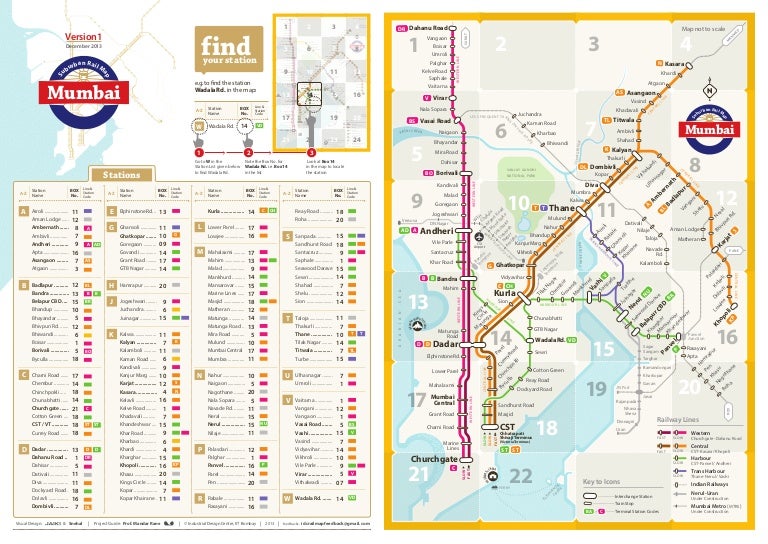IDC Mumbai Suburban Rail Network Map