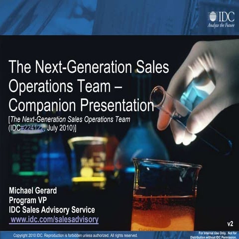 The Next Generation Sales Operations Team