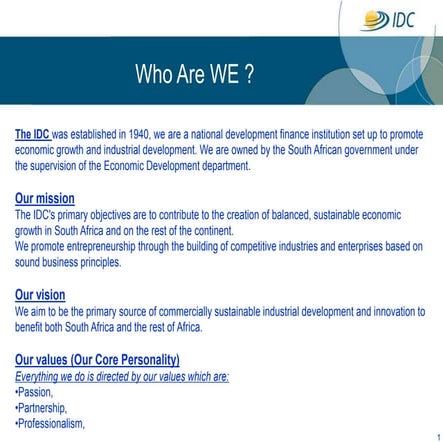 Idc sector workshop presentation_29092011