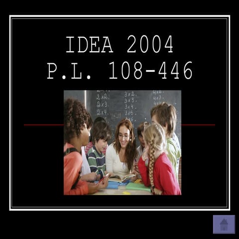 IDEA 1990 (P.L. 101-476) | PPT