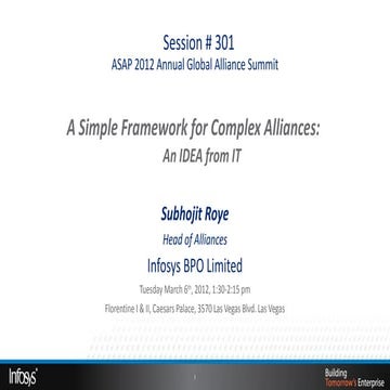 Idea   a simple framework for complex alliances -asap 20120306-issue1
