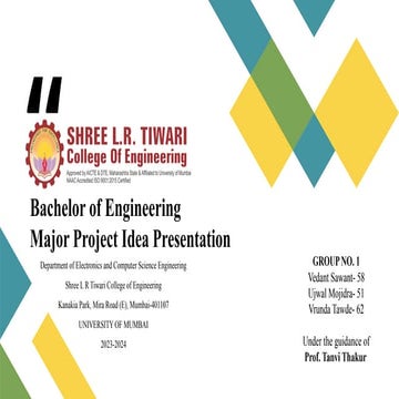 PPT format for first defending of B.Tech. final year project (All ...