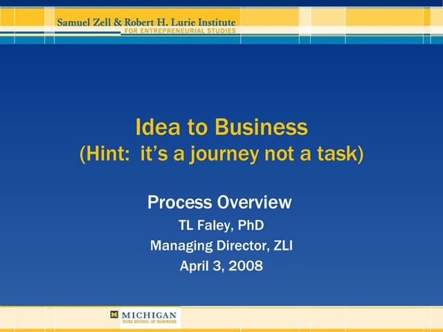 Idea To Business
