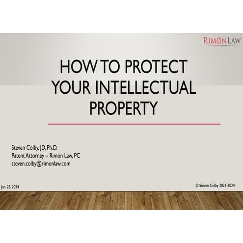 How to Protect Your Intellectual Property | PPT