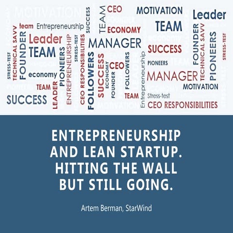 Entrepreneurship. Session #1. Idea and realization.