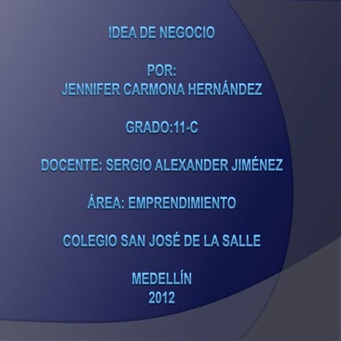 Idea de negocio