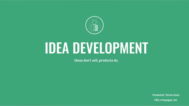 Idea Development Workshop