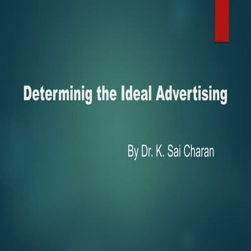 Ideal advertising, Sales Promotion, Target Audience.pptx