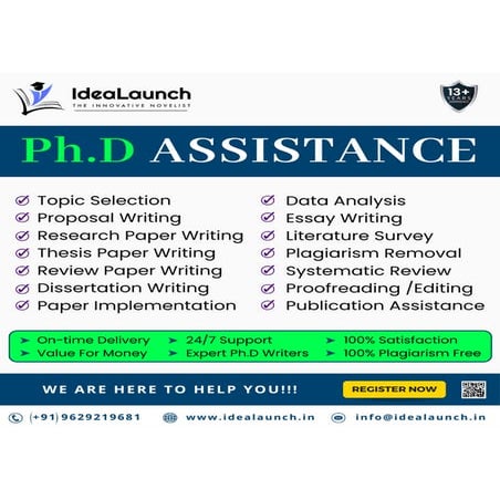 IdeaLaunch - PhD Research Guidance Services | PDF