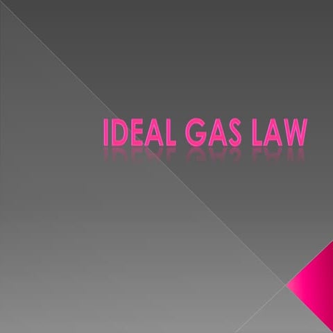 Ideal Gas Law