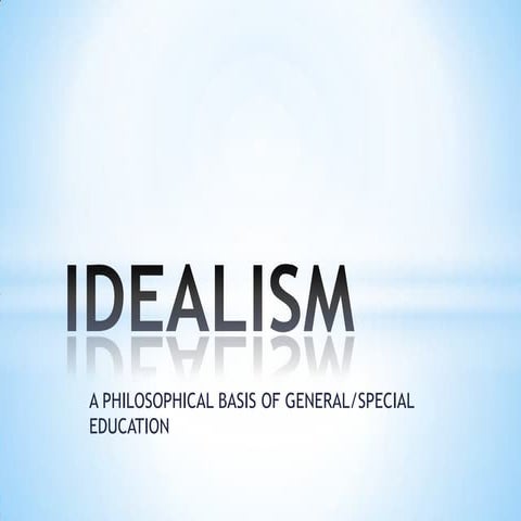 Idealism