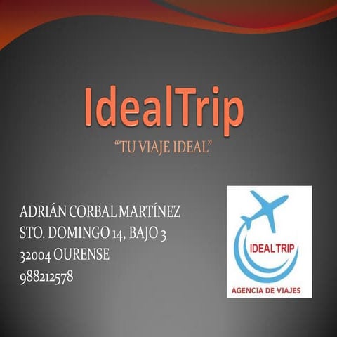 IdealTrip Adrián Corbal Martínez