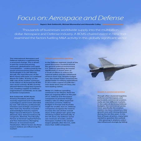 Focus on: Aerospace and Defense
