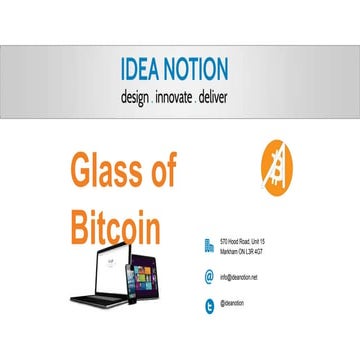 Glass of Bitcoin App by IdeaNotion | PDF