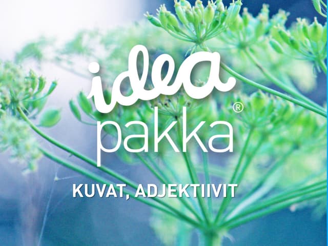Ideapakka: kuvat & adjektiivit