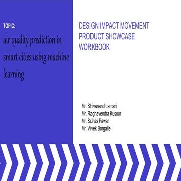 Air pollution prediction in smart cities | PPTX