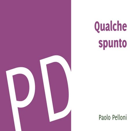 Idee per presentazioni di VC (e non solo)