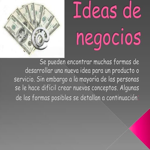 Ideas de negocios