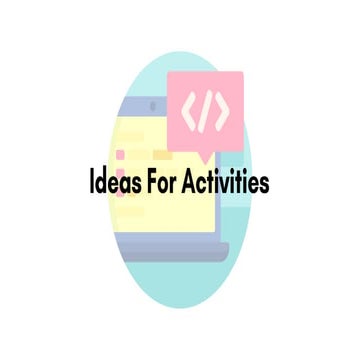 Ideas for Activities to Teach Coding & Computer Science