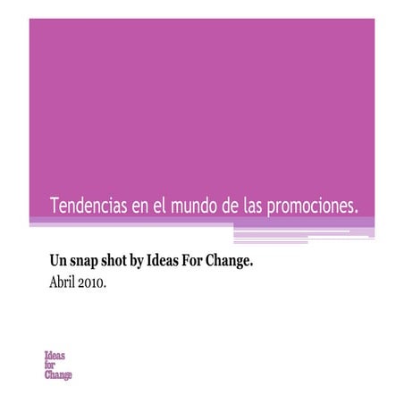 Tendencias en el mundo promocional