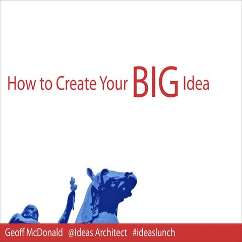 How to Create Your BIG Idea