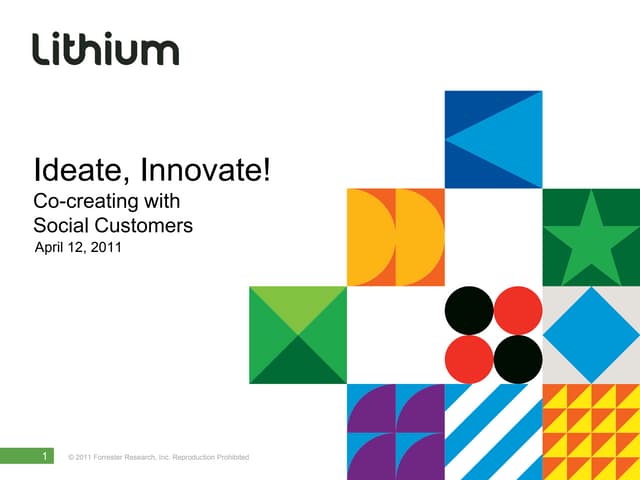 Ideate, innovate! Co-creating with ...