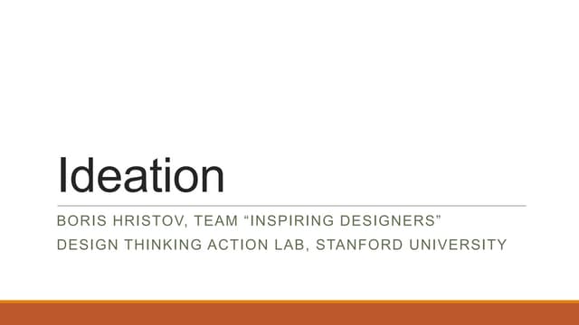 Ideation