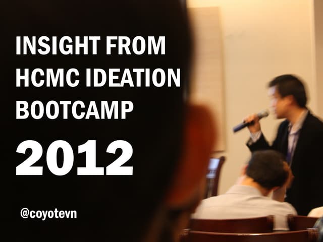 Insights from HCMC Ideation Bootcam...