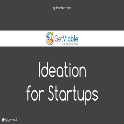 Ideation for Startups by GetViable