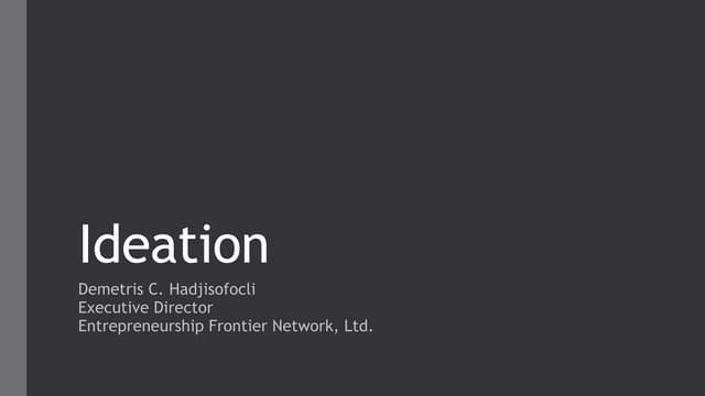 Ideation Process