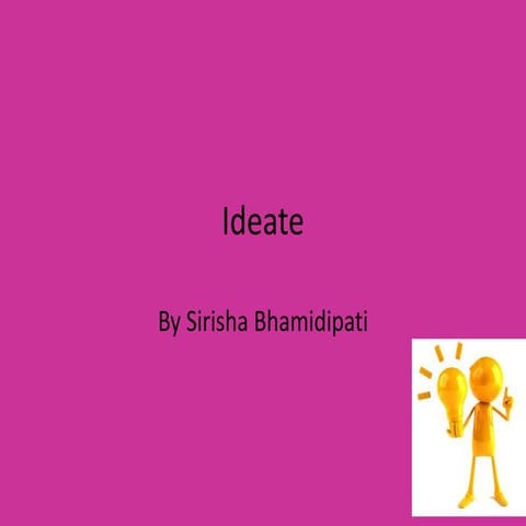 Ideation sirisha