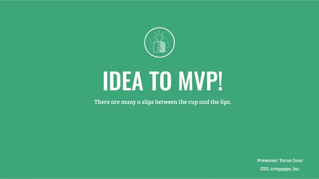 Idea to MVP