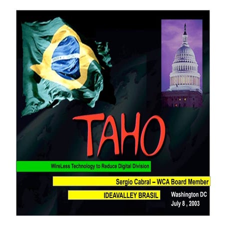 Idea Valley Digital Inclusion WireLess Rural Broadband Brazil Vizion WCAI Ser...