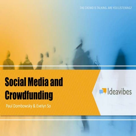 Social Media and Crowdfunding for Charities by Ideavibes