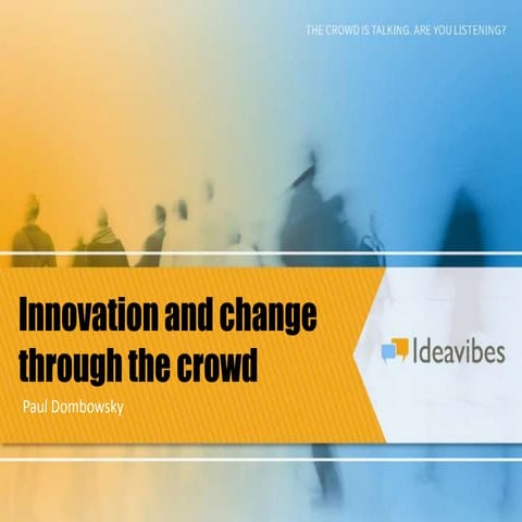 Ideavibes London Crowdsourcing - Crowdfunding - Citizen Engagement Workshop