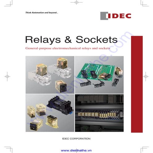 Idec catalog relays & sockets idec | PDF