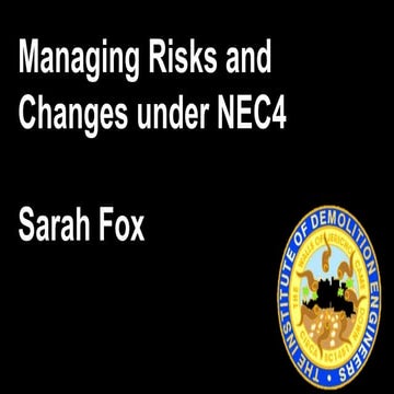 Managing Risks and Changes under NEC4