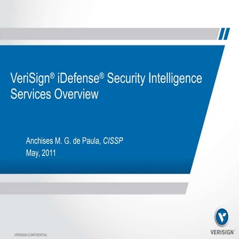 Verisign iDefense Security Intelligence Services