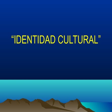 Identidad cultural