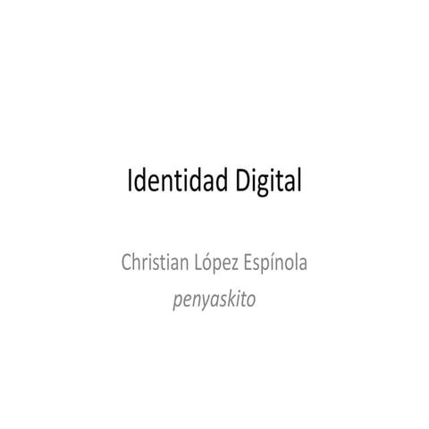 Identidad digital