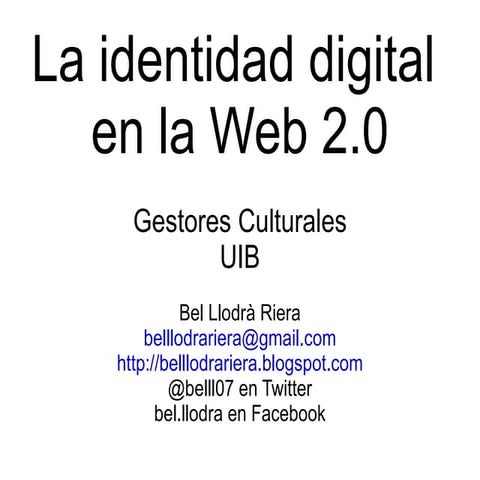 Identidad digitalweb20