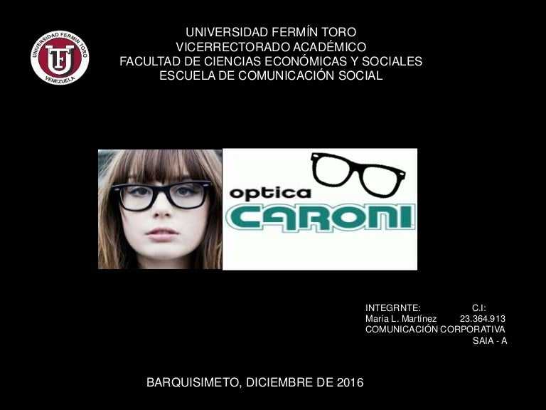 Identidad e imagen corporativa - Òptica Caroni